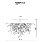 Бра Sorpresa FL1157-1WS, LED
