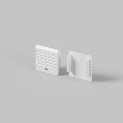 Комплект заглушек (для профиля 35×35) 2 шт., ALM-3535A-S-EC 642033. TM Maytoni