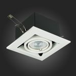 ST250.558.01 Св-к встр. Черный, Белый GU10 1*50W  IP20 L126xW126xH70 220V Без ламп