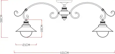 Потолочная люстра Arte Lamp GRAZIOSO A4577PL-8CK, 8хE27