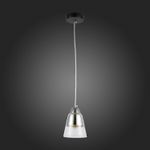 SLE102903-01 Светильник подвесной Черный, Хром/Прозрачный E27 1*40W