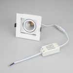 Светильник CL-KARDAN-S102x102-9W Warm (WH, 38 deg) (Arlight, IP20 Металл, 3 года)