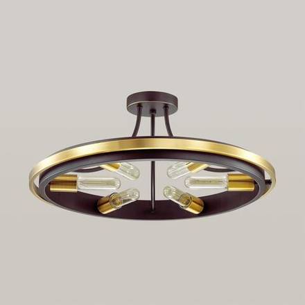 4401/6C LOFTI LN19 204 золотой, черный Люстра потолочная E27 6*60W 220V MAEVE