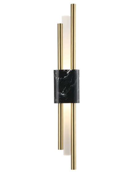 Бра Crystal Lux CARTA AP6W LED BLACK/BRASS 0342/401