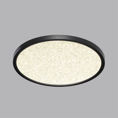 7662/32L MITRA LED SN 090 Светильник пластик/белый/черный LED 32Вт 3000/4000K D400 IP40 OMEGA BLACK