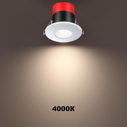 358639 SPOT NT21 520 белый Светильник встраиваемый светодиодный диммируемый, смена цв. температуры IP65 LED 3000К\4000К\5000К 8W 220V REGEN