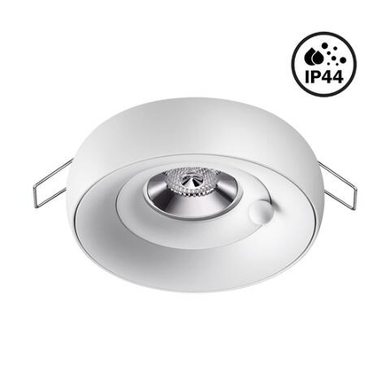 370797 SPOT NT21 597 белый/белый Светильник встраиваемый влагозащищенный IP44 GU10 50W 220V WATER