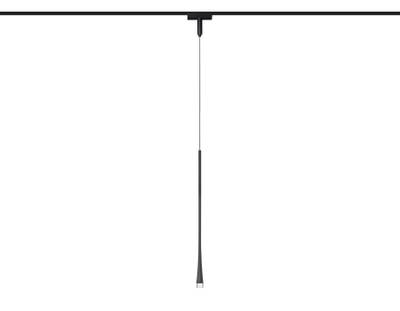 Светильник светодиодный трековый для шинопровода Magnetic Ultra Slim GV1637 BK черны IP20 6W 4200K 48V 38° D36*1500