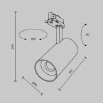 Трековый светильник Фокус / Focus Led Trinity 2700-5000K 40Вт 36°, TR197-3-40WCCT-M-B. TM Maytoni