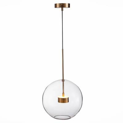SL1133.223.01 Светильник подвесной ST-Luce Латунь/Прозрачный LED 1*14W 3000K