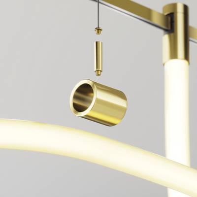 Потолочный коннектор с тросовым подвесом Tau в шинопровод Flarity латунь TRA154CSW-1BS. TM Maytoni