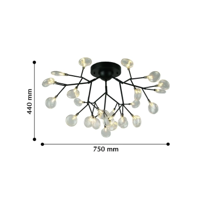 Потолочный светильник Skein 2480-9U, 27*G4LED*3W, 4423LM, 3000K. ТМ F-Promo
