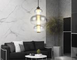 Светильник светодиодный подвесной LH11057 BK/SM черный/дымчатый 18W 3000K D230*350
