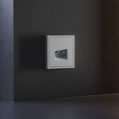 VLS002716 Накладка для розетки TV+RJ45 кат. 6, S70 (серый). (ТМ Maytoni)