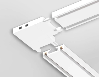 Коннектор угловой для накладного шинопровода Magnetic Ultra Slim GV1113 WH белый 36*36*6