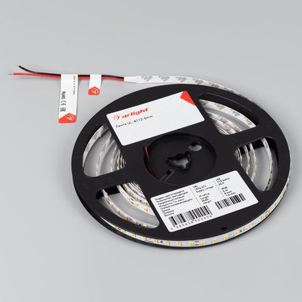 Лента UL-A112-8mm 24V Warm3000 (7 W/m, IP20, 5m) (Arlight, 7 лет)