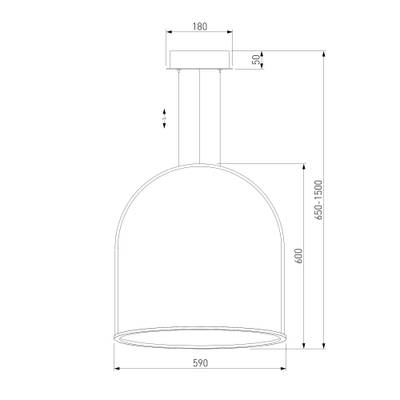 Подвесной светодиодный светильник 90323/1 белый, LED