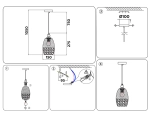 Подвесной светильник со сменной лампой TR3622 CH/CL хром/прозрачный E27 max 40W D150*1050