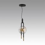 5407/12L MODERN ODL_EX24 135 черный/золотой/металл/стекло Подвес LED 12W 3000K 1005Лм MAGNET