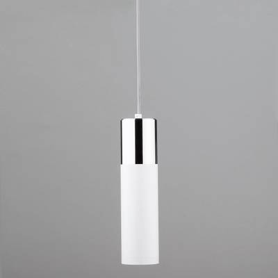Подвесной светодиодный светильник в стиле лофт 50135/1 LED хром / белый