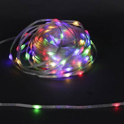 A-508 MIX гирлянда светодиодная, 20м, 200LED "Капля", 220V, прозрачный шлейф, с контроллером