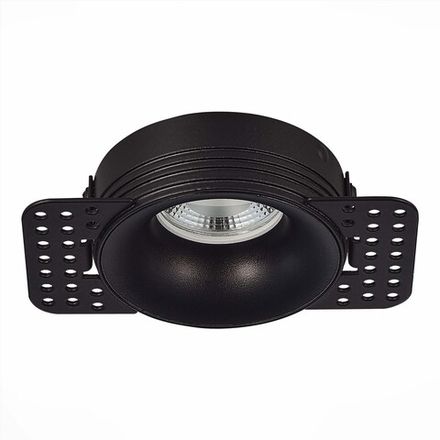 ST218.448.01 Св-к встр. Черный GU10 1*50W  IP20 D85xH30 165-265V Без ламп