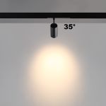 359962 PORT черный Трековый светодиодный светильник диммир. со сменой цв.температуры, пульт ДУ/Tuya Smart Life LED 15W 90-240V VECTOR