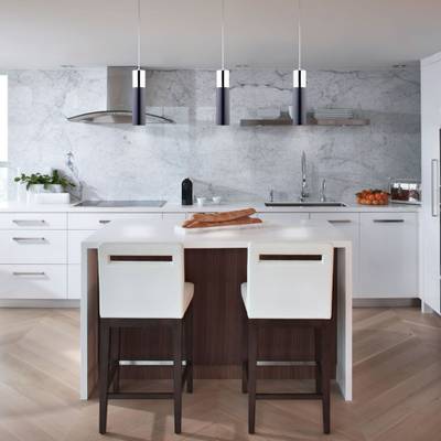 LED светильник подвесной в стиле лофт 50135/1 LED хром/черный