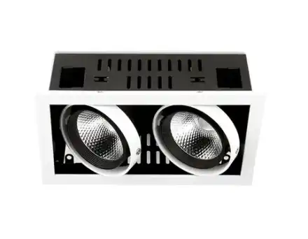 Карданный встраиваемый светодиодный светильник T812 BK/CH 2*12W 4200K