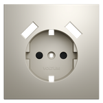 VLS000903 Накладка для розетки с заземлением и защитными шторками, с USB A+A, S70 (кашемир). (ТМ Maytoni)