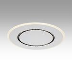 7663/44L MITRA LED SN Светильник пластик/белый LED 44Вт 3000-4000-6000K D600 IP20 пульт ДУ COSMO