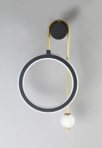 Бра Crystal Lux CORIDA AP25W LED BLACK/GOLD 1440/401