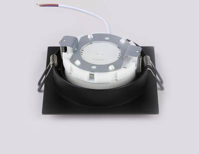 Светильник встраиваемый поворотный точечный TN51917 BK черный GX53 max 12W 115*115*23