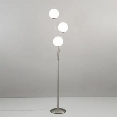 CL102934 Томми Хром Мат.+ Белый Св-к Торшер