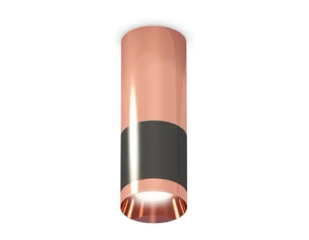 Комплект накладного светильника XS6303060 DCH/PPG черный хром/золото розовое полированное MR16 GU5.3 (C6303, C6326, A2010, N6135)