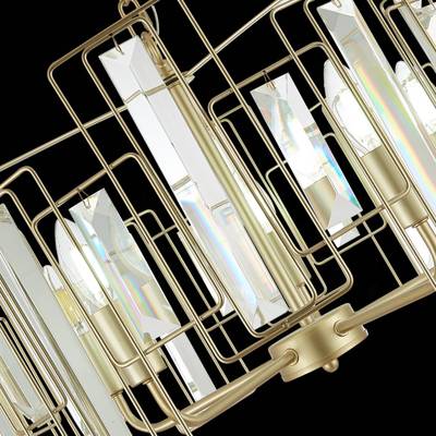 SLE103403-05 Люстра подвесная Шампань/Прозрачный E14 5*40W