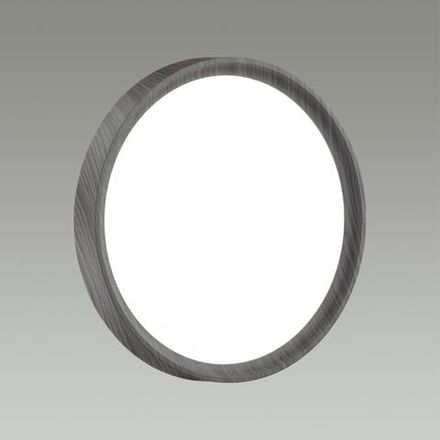 7627/CL PALE SN 122 Светильник пластик/белый/венге под дерево LED 30Вт 4000К D330 IP43 WOODI