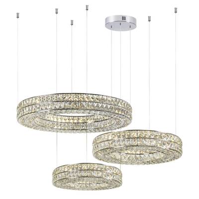 4927/85L L-VISION ODL24 599 хром/металл/хрусталь Люстра LED 85W 4000K 5074Лм PANTA