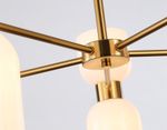 Светильник на штанге LH56093/10 BS/FR латунь/белый матовый E14*10 max 40W D700*510