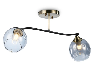 Светильник подвесной TR303008/2 SB/BK/SM бронза/черный/дымчатый E27/2 max 40W 560*140*240