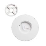 7659/24L MITRA LED SN 52 Светильник пластик/белый LED 24Вт 3000/4000K D300 IP40 ALFA WHITE