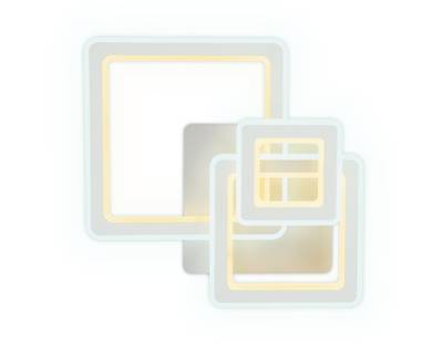 Потолочный светодиодный светильник с пультом FA862 WH белый 79W 550*530*120 (ПДУ РАДИО 2.4)
