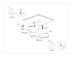 Светильник светодиодный накладной TA1818 WH белый LED 12W 4200K 230*22*87