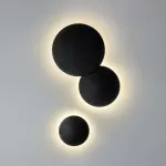 379137 Светильник PIATTO 1x6W LED 600LM G ЧЕРНЫЙ 3000K IP65