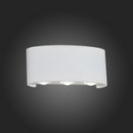 SL089.501.06 Светильник уличный настенный ST-Luce Белый кварцевый/Белый кварцевый, Прозрачный LED 6*1W 4000K