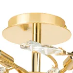 791182 Люстра потолочная ISABELLE 8х40W G9 ЗОЛОТО