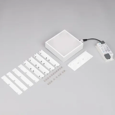 Светильник DL-GRIGLIATO-S140x140-18W Warm3000 (WH, 100 deg, 230) (Arlight, IP40 Металл, 5 лет)
