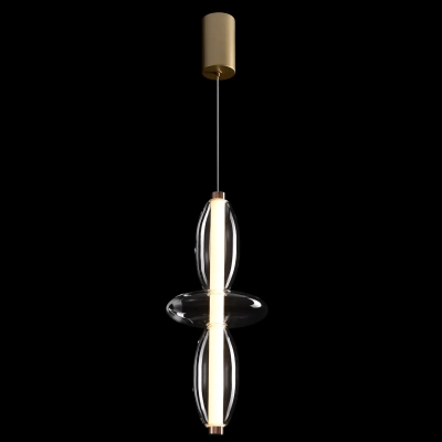 Светильник подвесной Crystal Lux QUASAR SP14W LED TRANSPARENT 3791/214