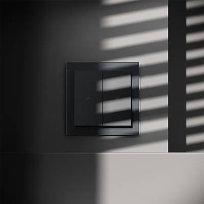 VLS020707 Выключатель встраиваемый VOLTUM S70 для жалюзи 10А, (графит). (ТМ Maytoni)