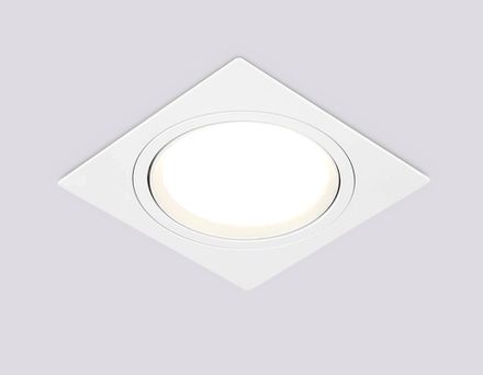Светильник встраиваемый поворотный точечный TN51915 WH белый GX53 max 12W 115*115*23